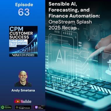 Sensible AI with OneStream